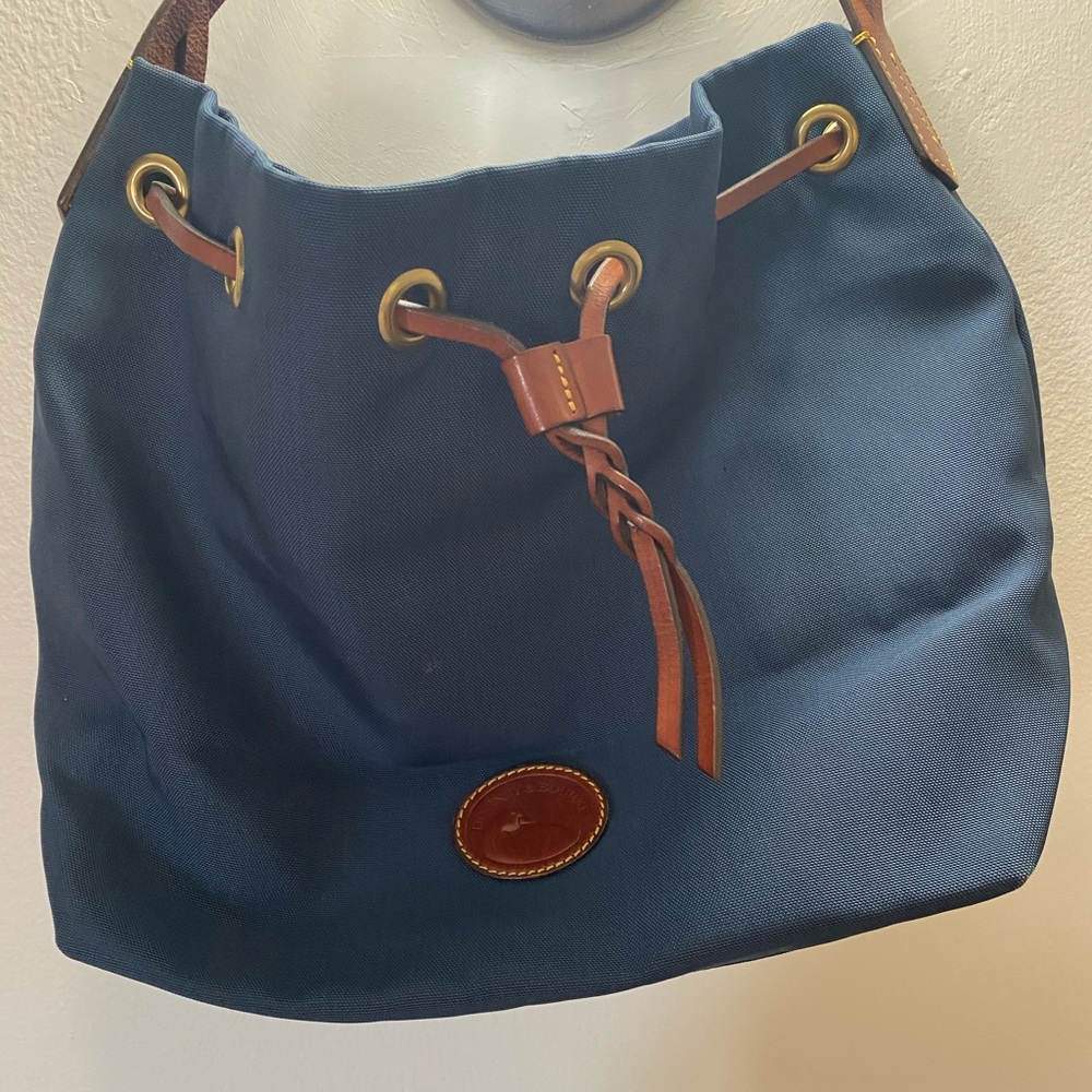 Dooney & Bourne Nylon Navy Bucket Tote